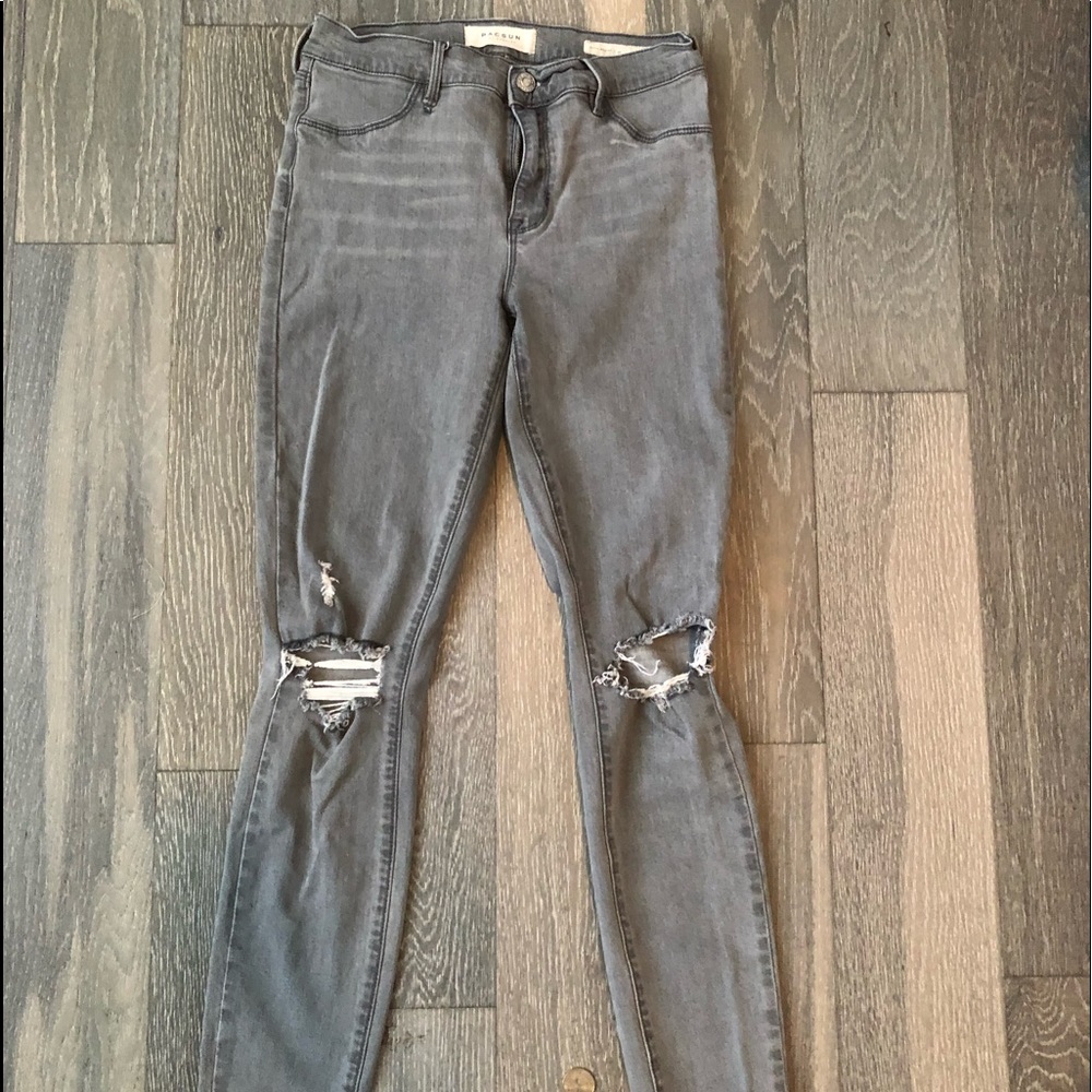 Gray jeans from pac sun